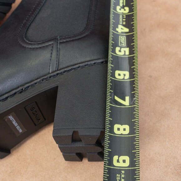 Vince Women Henderson Waterepellent Chelsea Black Leather boots size 9.5EUR 39.5 - Picture 8 of 9